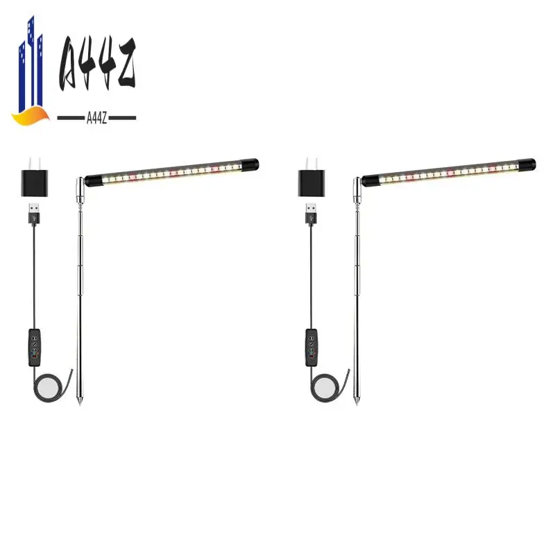 A44Z-2X Full Spectrum LED Grow Lights For Plants With Adjustable Height, 3 Lighting Spectrum, Auto Timer 3/9/12H US Plug
