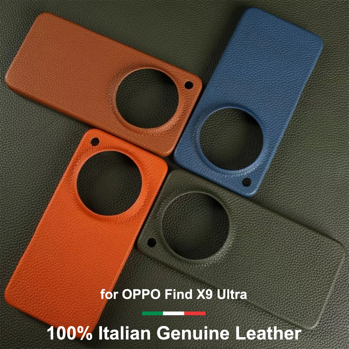 

For OPPO Find X9 Ultra Magnetic Luxury Genuine Leather Case with MagSafe Wireless Charging Shockproof Cover For X9 Ultra Pro