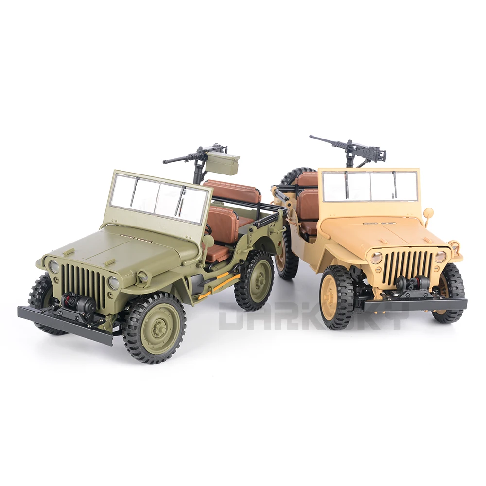 HG4-58 ウィリス 1/14 RC 電動リモートコントロールモデルカー MINI シミュレーション軍用トラック Aldult 子供のおもちゃ