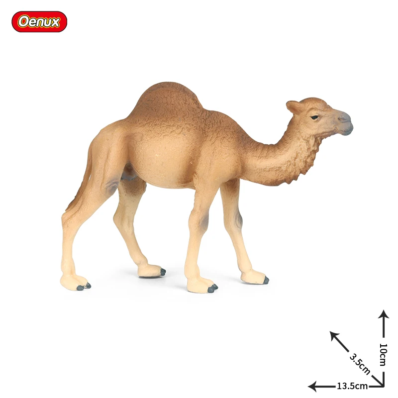 Oenux Desert Wilde Dieren Kameel Antilopen Argali Ezel Moose Herten Model Action Figures Pvc Hoge Kwaliteit Decoratie Kids Toy Gift