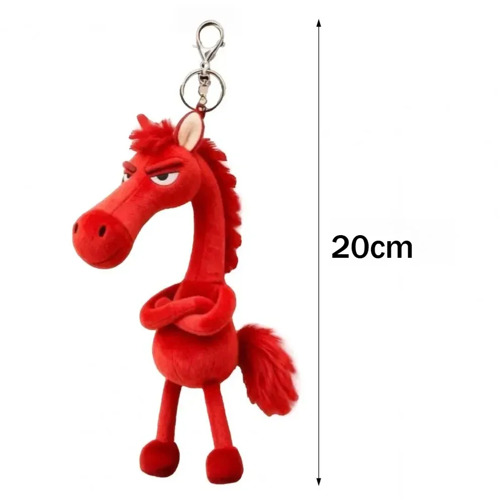 Horse Plush Keychain 2026 Zodiac Keyring Lunar New Year Mascot Lucky Charm Ornament Plush Bag Charm