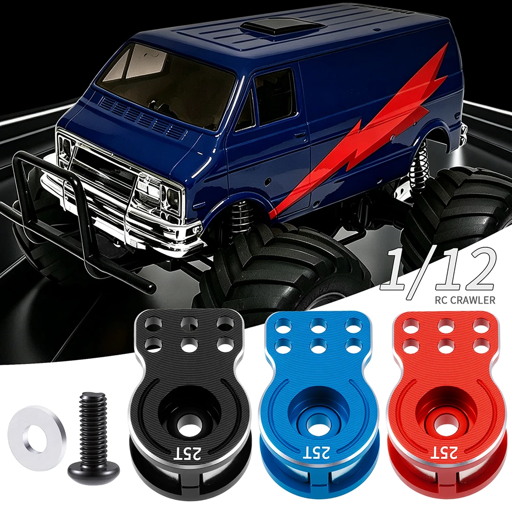 AXSPEED Servohalterung aus Aluminiumlegierung für Tamiya Lunch Box 1/12 RC Car Monster Truck Upgrade-Teile