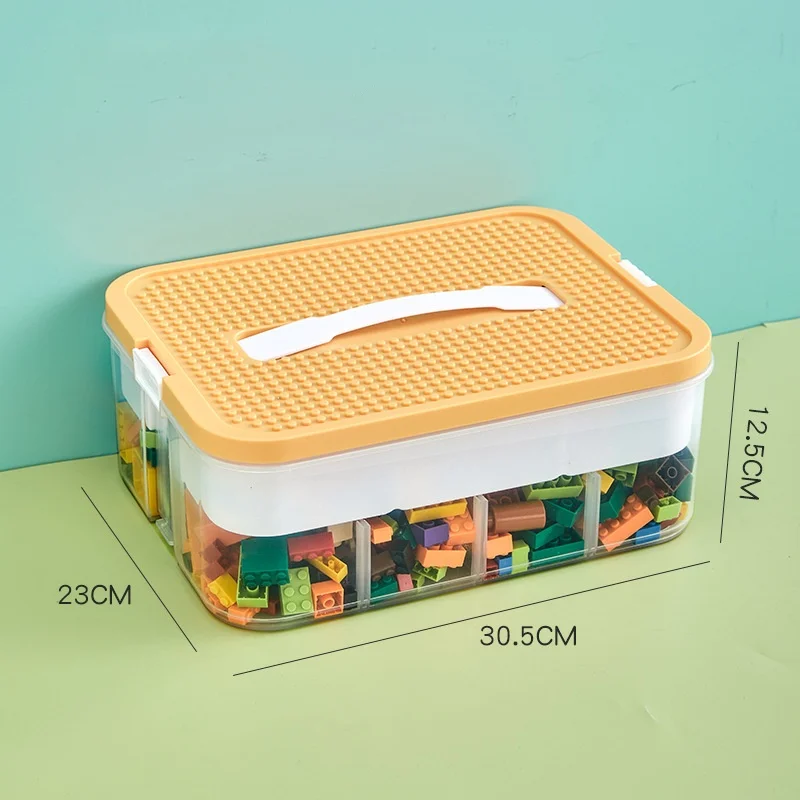 1/2/3 Lagen Kids Bouwsteen Opbergdoos Verstelbare Diversen Container Ingedeeld Kleine Opslagcontainer Speelgoed Organizer Box