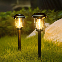 Outdoor Wall Lamp Solar Bulb Lantern 3 Modes Garden Courtyard Waterproof Decoration Warm Light Human Body Induction Warm Light