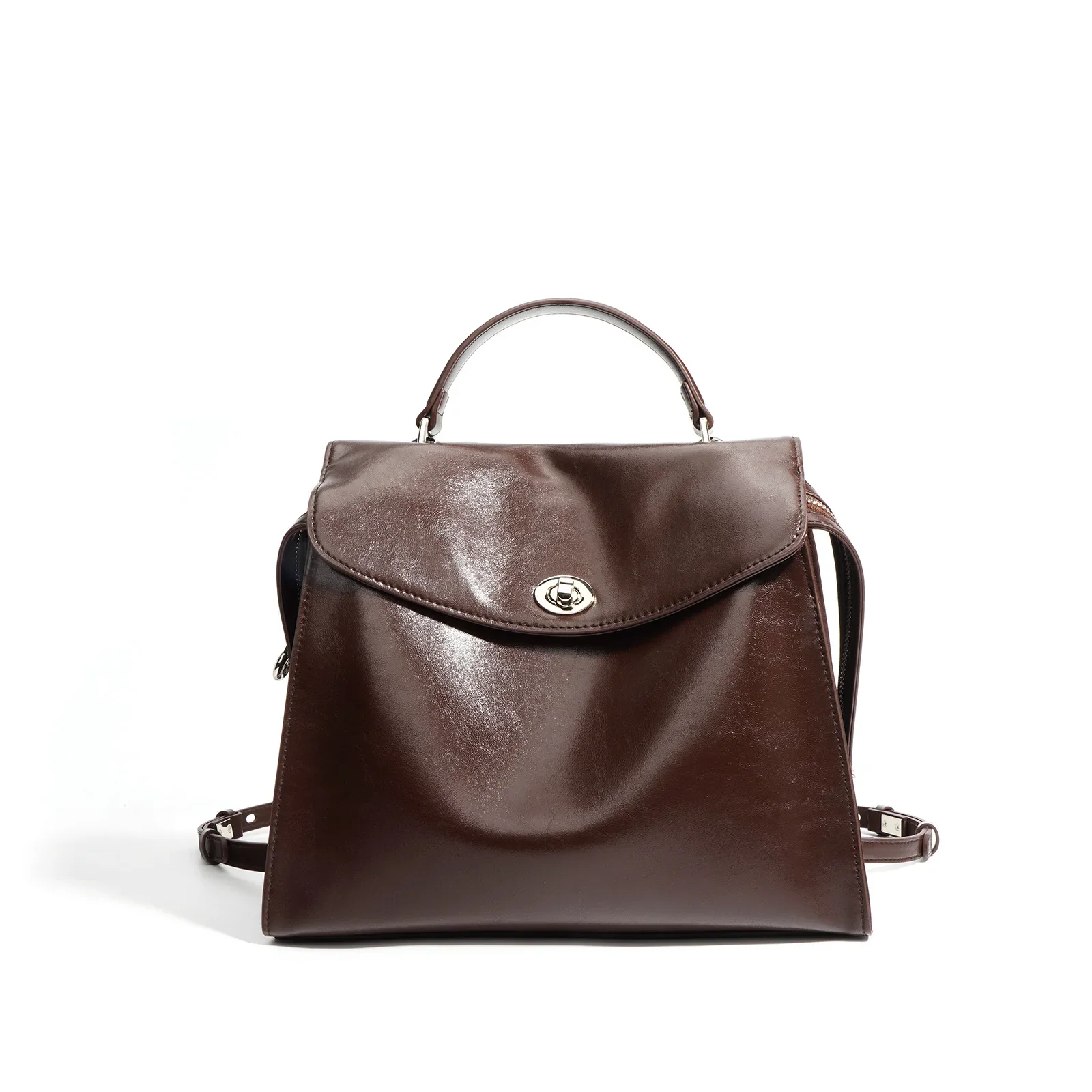 Popular Elegant Diaper Bag For Women Leather Crossbody Bag Luxury Vintage Tote Minimalist Designer Large Capacity Chic - view 5