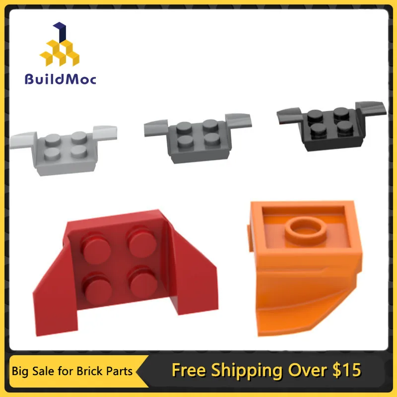 10Pcs MOC Teile 41854 Fahrzeug Kotflügel 2x4 Kompatibel Bricks DIY Assmble Bausteine Partikel Kind Puzzle Gehirn spielzeug Geschenk