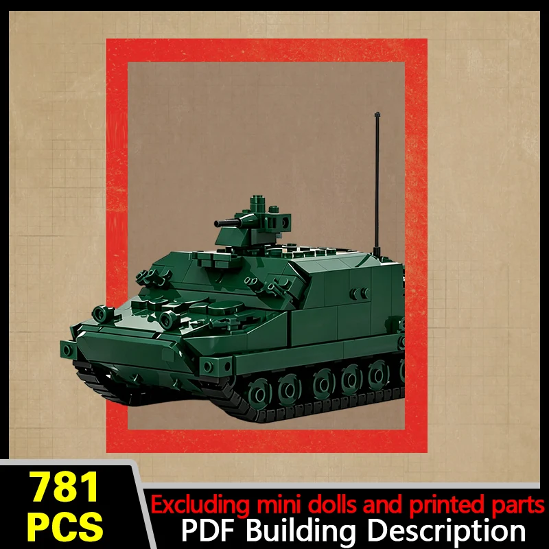 BT-3F Armored Personnel Carrier Model MOC Building Bricks War Equipment Modular Technology Gifts Holiday Assemble Children Toys