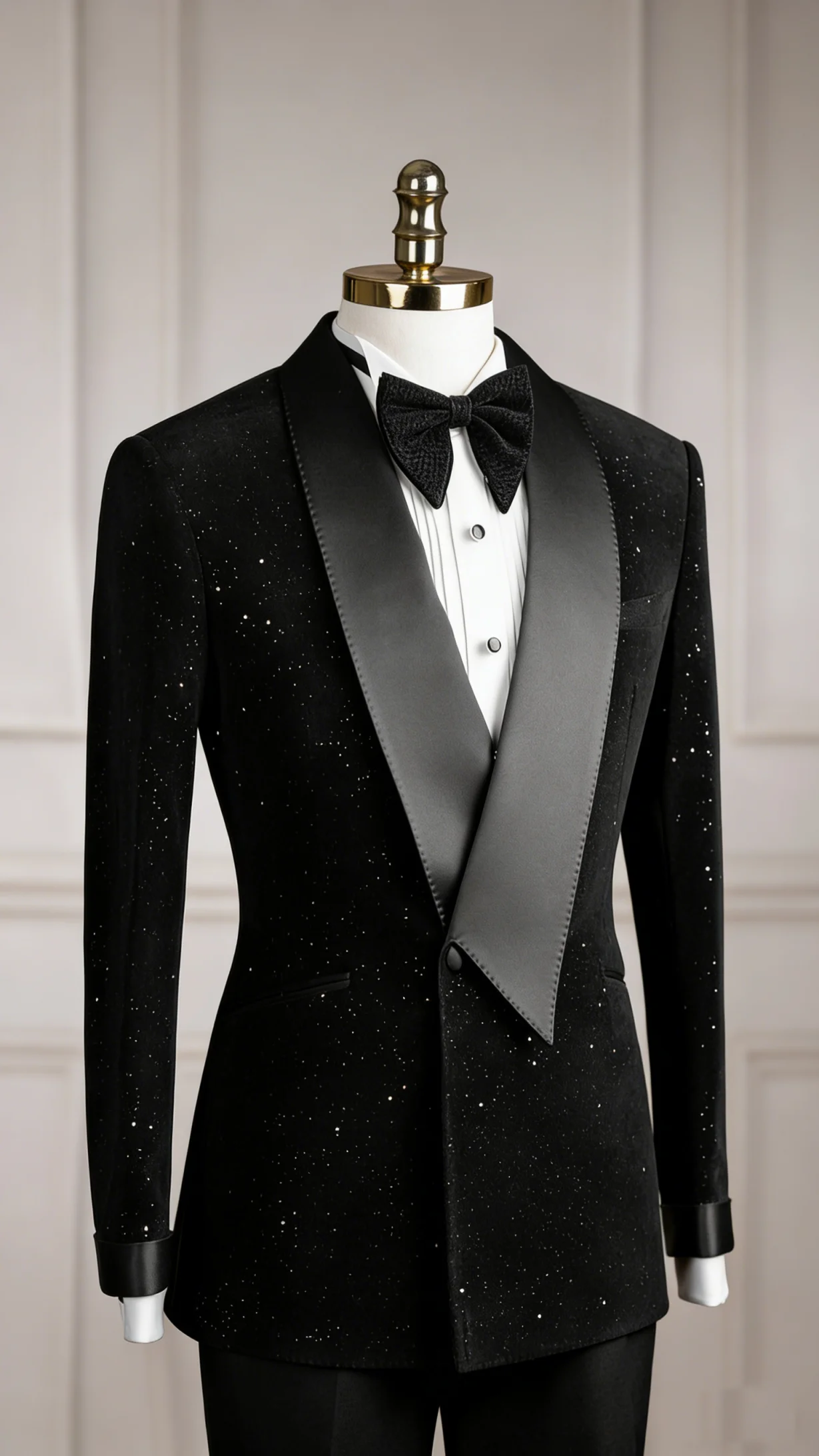 Formal Wedding Tuxedos Velvet 2 Piece Set Jacket Pants Men Suit Fashion Shawl Lapel One Button Groom Business Blazers Customized