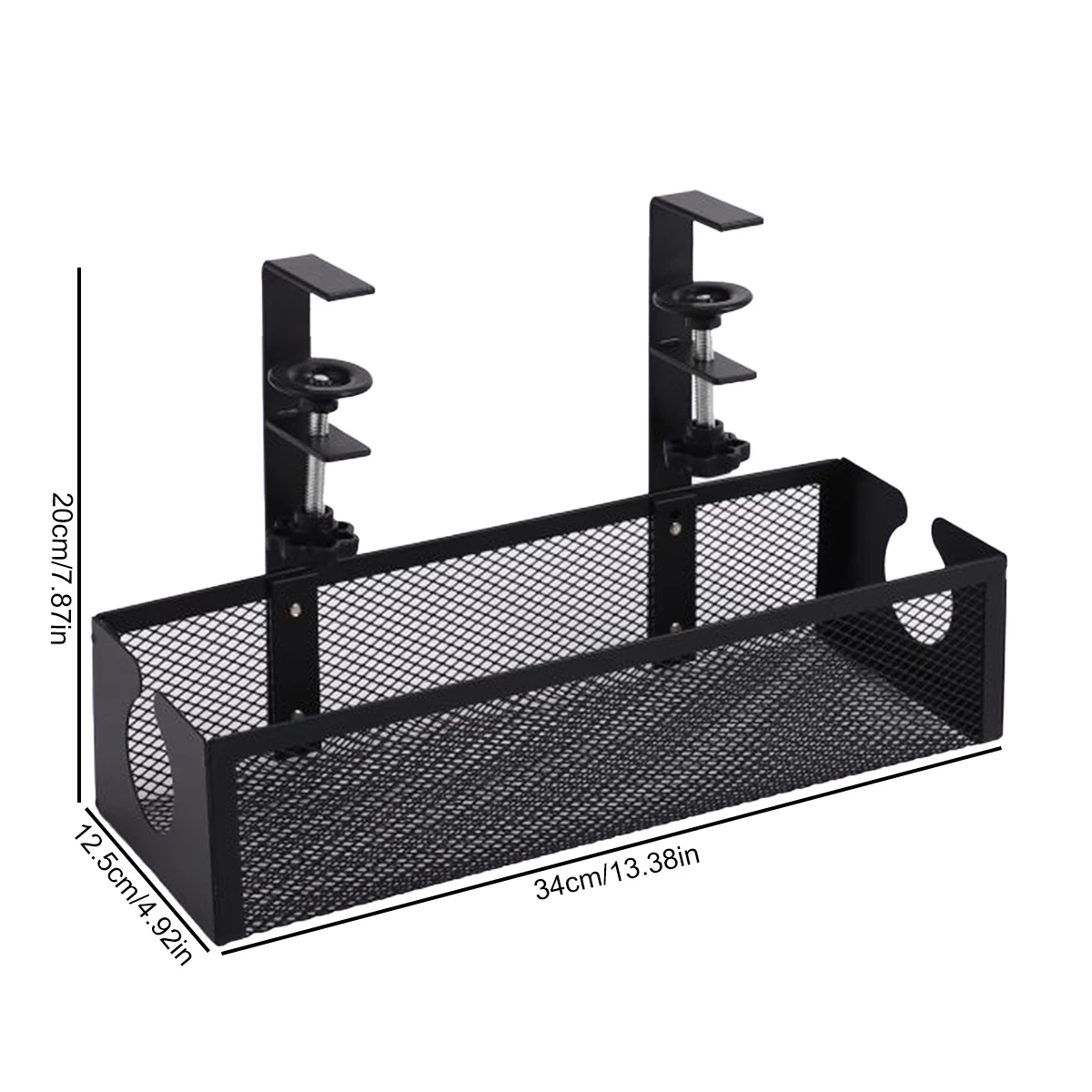 Metal Tray Shelf Wire Management Bracket Fits Most Computer Desks Home and Office Standing Desks