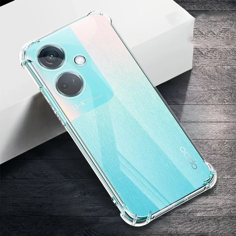 Anti Drop Airbag Phone Case for OPPO A79 A59 OPPOA79 OPPOA59 5G Soft Shockproof Lens Protector Transparent Silicone Bumper Cover