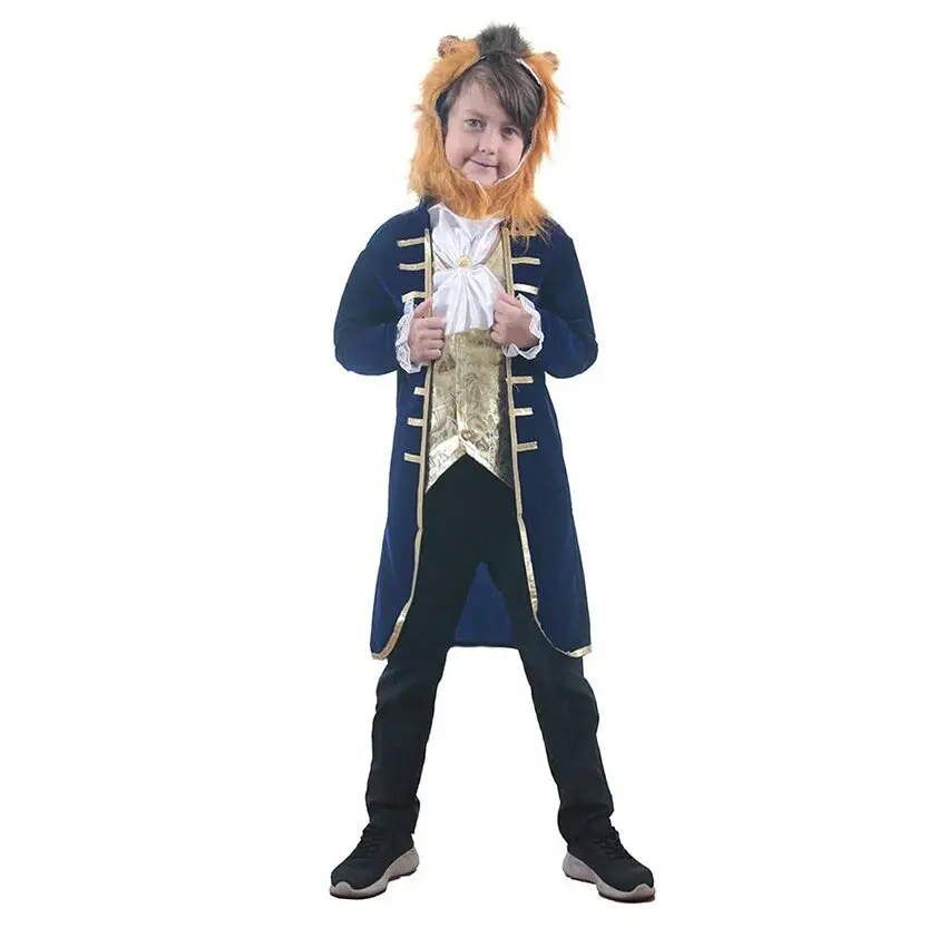 Costumes de cosplay de la Belle et la Bête pour enfants, Discuting Fursuit, Anime Halloween, fur s of Dam, Purim Carnival Disguise, MasTim ade Clothes