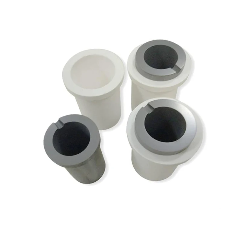 

High Purity Graphite Crucible Quartz Jacket Smelting Gold and Silver for Medium and High Frequency Induction Furnaces