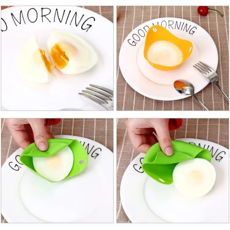New High Temperature Silicone Egg Boiler Warm Creative Silica Gel Egg Cooker Egges Steamer Eggs Holder Eggs Kitchen Cooking