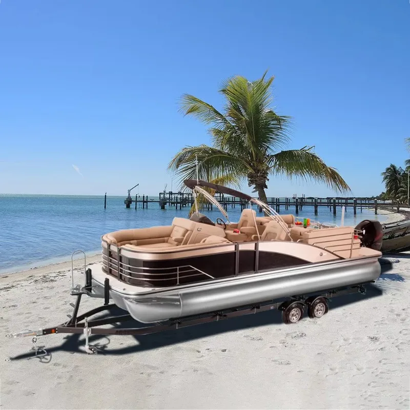Customized 2025CE Luxury Sport Yacht Water Taxi Passenger Boat with Floating House for Surfing and Outdoor Activities