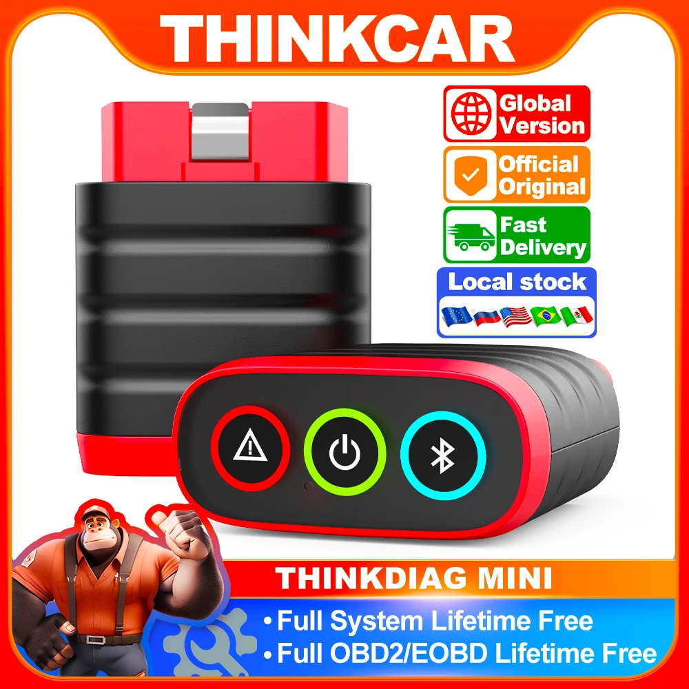 THINKCAR THINKDIAG MINI Obd2 Scanner For Auto Full Obd 2 Function System Diagnostic Tool Car Diagnose Code Reader PK ELM327