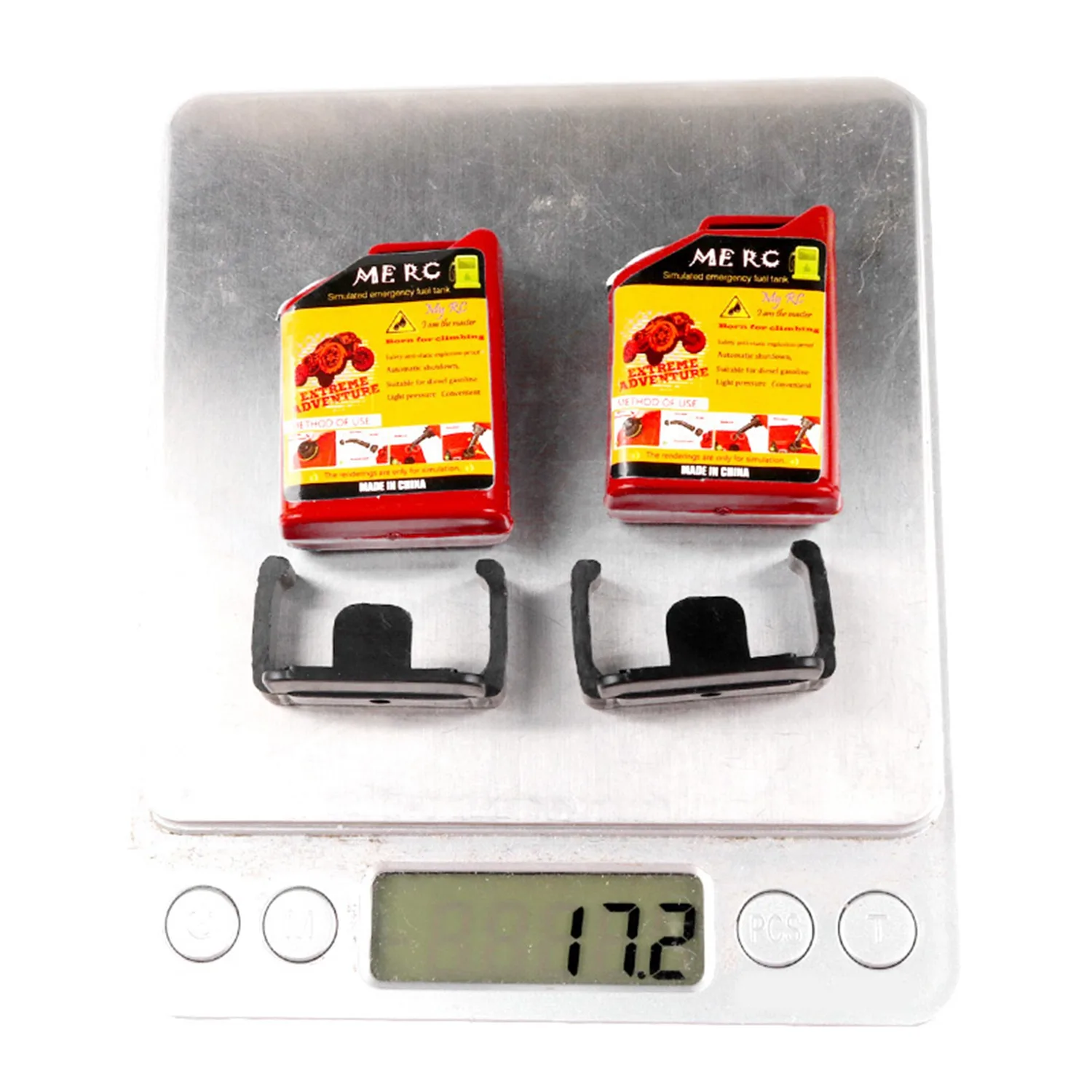 

MYMF-2 Pcs 1/10 Scale Rc Crawler Accessory Mini Fuel Tank (Red) With 3Pcs Plastic Rc Car Storage Box Decoration Tool Black