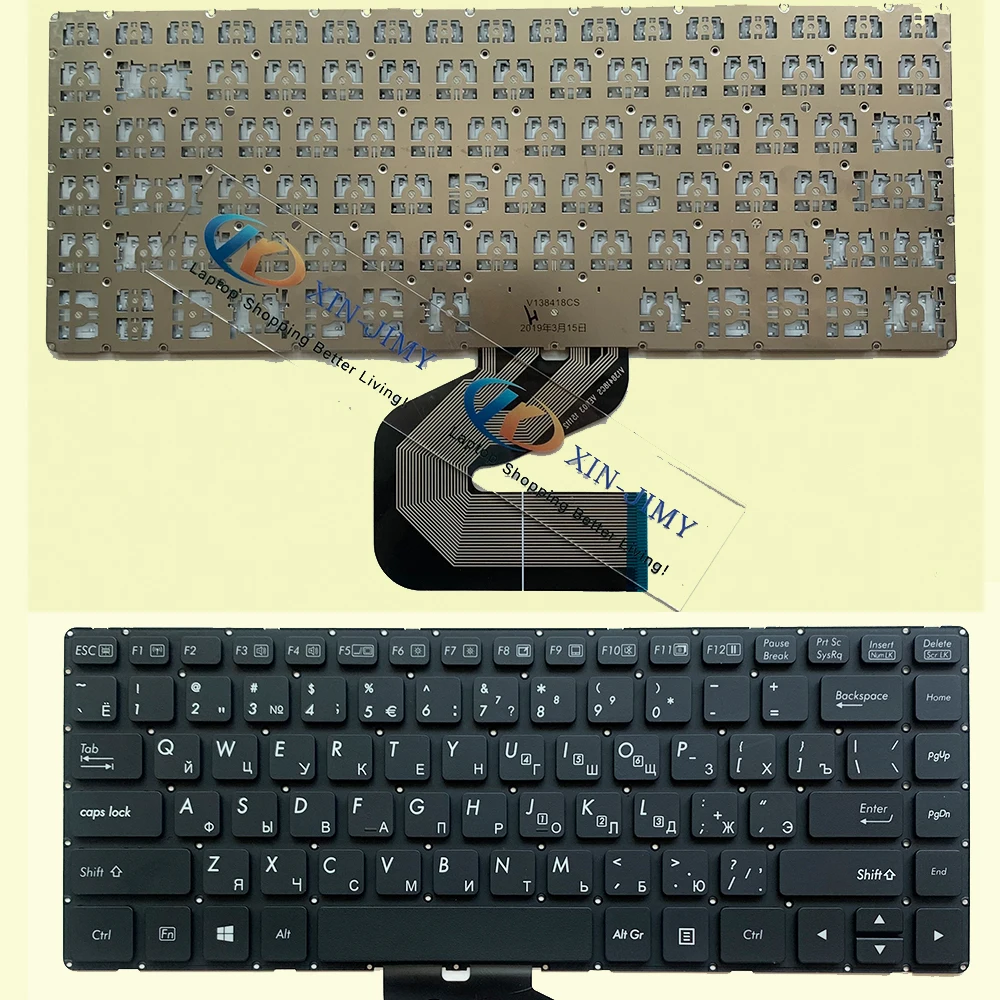 

Keyboard For Getac S410 6150E S410G1 G1 S410 G2 S410G2 S410 G3 S410G3 No Frame No Backlit US/Russian Layout