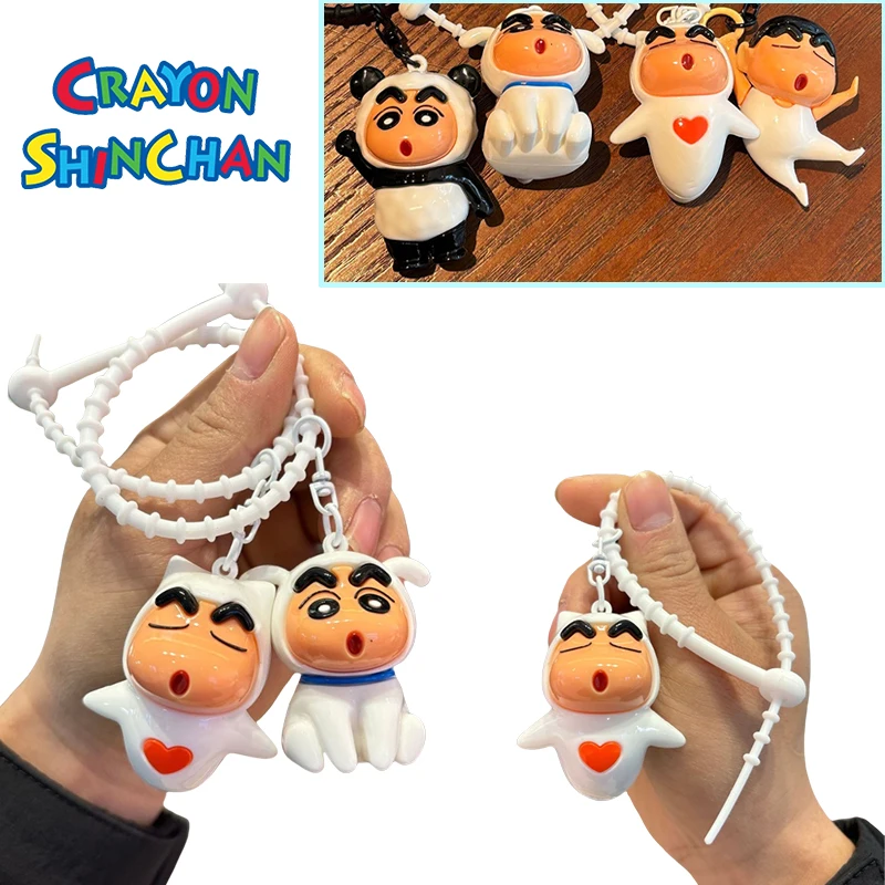 

Crayon Shin-chan Cartoon Pendant Keychain Anime Figure Backpack Bag Hanging Decoration Cute Model Key Chain Accessories Gifts