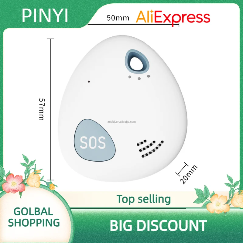 Persoonlijke GPS Tracker voor kinderen Gehandicapten Ouderen IP68 Waterdicht Anti-verloren GPS Tracker SOS Alarm APP Afstandsbediening Positionering