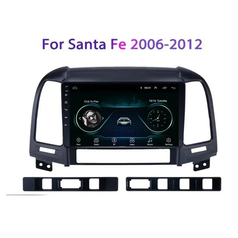 Android 13 Car Dvd for Hyundai Santa Fe 2 2006-2013 Auto Radio Multimedia Player GPS Support 5G DSP RDS Carplay Camera