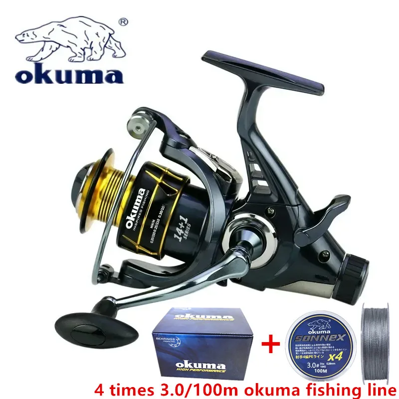 Okuma Angelrolle – rotierende Angelschnurtrommel mit Metallbecher – 22 kg maximale Angellast, geeignet für Modell 3000–8000 – Detail 4