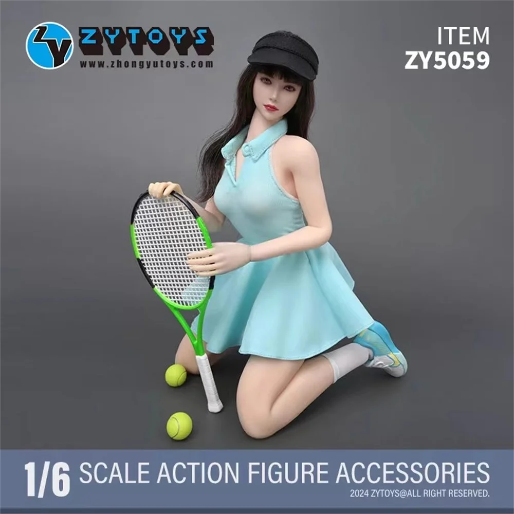 1/6 ZYTOYS ZY5059 Female Girl Sports Tennis Dressing Suit Bag Bat Equipment PVC Material No Body No Doll For 12