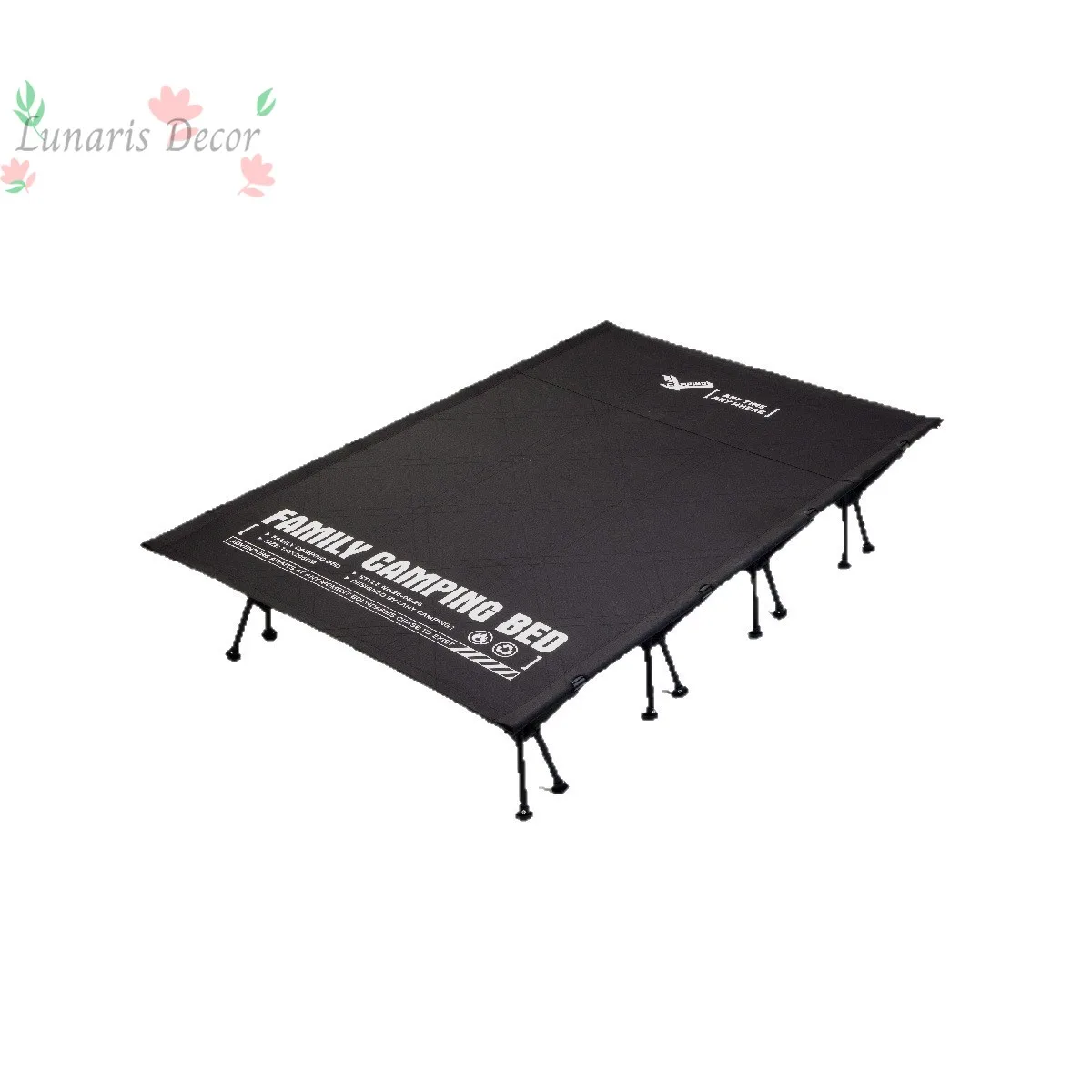 Outdoor camping parent-child bed High and low foldable bed Portable camping lunch break bed