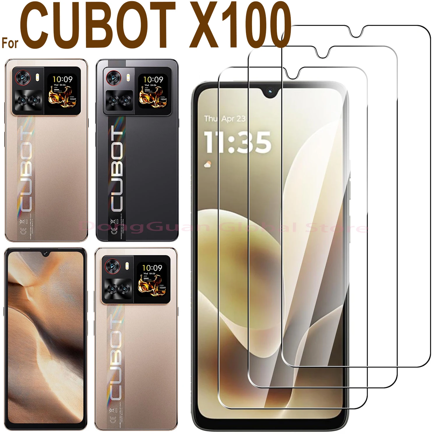 1/2/3/4Pcs For CUBOT X100 Tempered Glass Screen Protector No Bubbles 9H Hardness HD Glass