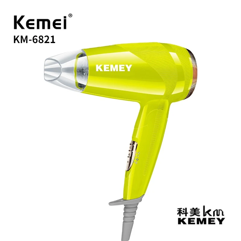 Best Professional Electric Hair Dryer Kemey Km-6821 Cheap Power Generation Hair Dryer hair dryers hair dryer hat