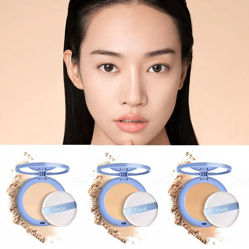 Компактная пудра для женского макияжа, натуральный цвет, свободная сухая белая водостойкая осветляющая основа для макияжа, пудра цвета слоновой кости для влажного макияжа S1H7