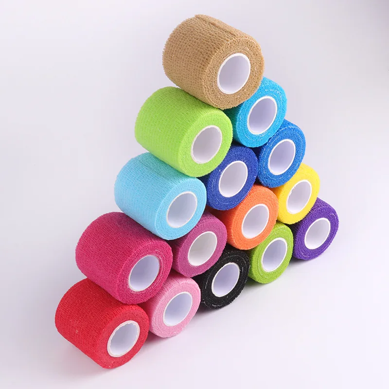 5cm Waterproof Self Adhesive Stretch Disposable Bandage Tattoo Handle Tube Grip Bandage Cover Wraps Tapes Finger Protection