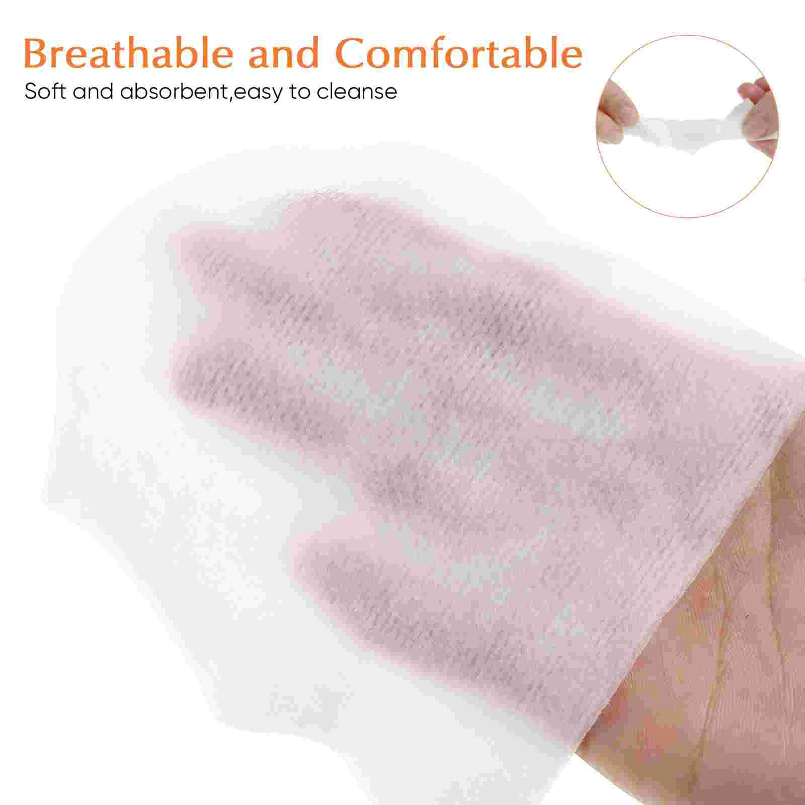 200 Pcs 200pcs Non-woven Sheet Paper Bag Makeup Remover (10×10cm- ) Towel Wound Care Supplies First Aid Gauze Baby