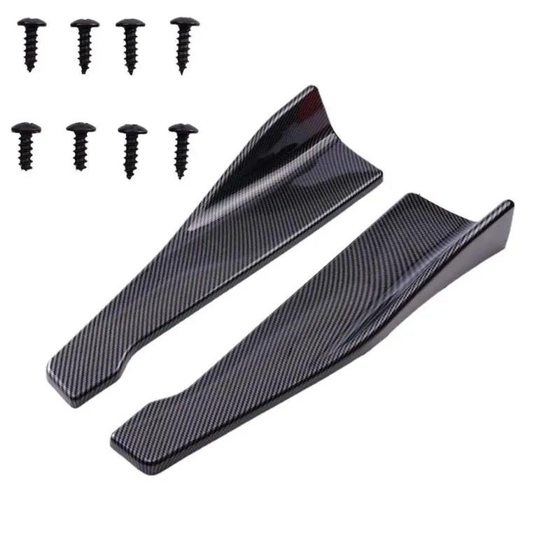 1 Pair Car Rear Bumper Lip Trim Protector Car Side Skirt Cover Car Corner Bumper Guards with screws 48CM Length For Audi BMW