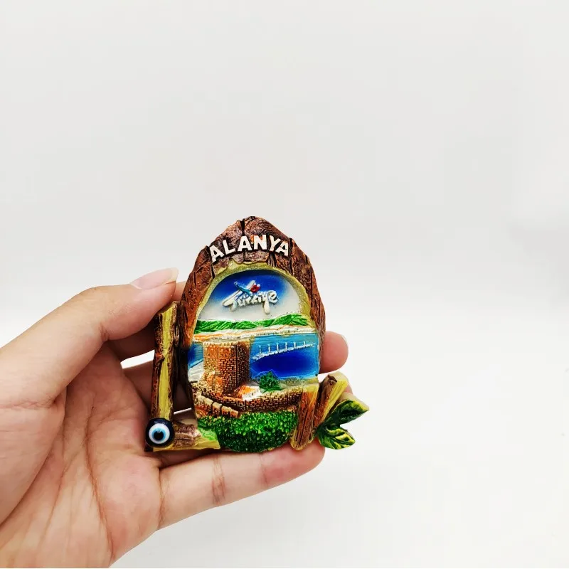 Turkey Original Magnetic Fridge Magnets Kemer Alanya Antalya Magnets for The Refrigerator Decorative Stickers Handicraft Gifts