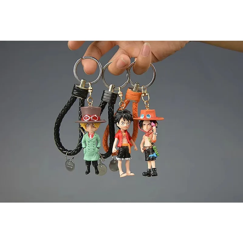 ONE PIECE Monkey D Luffy Chopper Key Chains Action Figure Model Ornaments Animation Nami Wano Zoro Sanji Toys Dolls Figurine