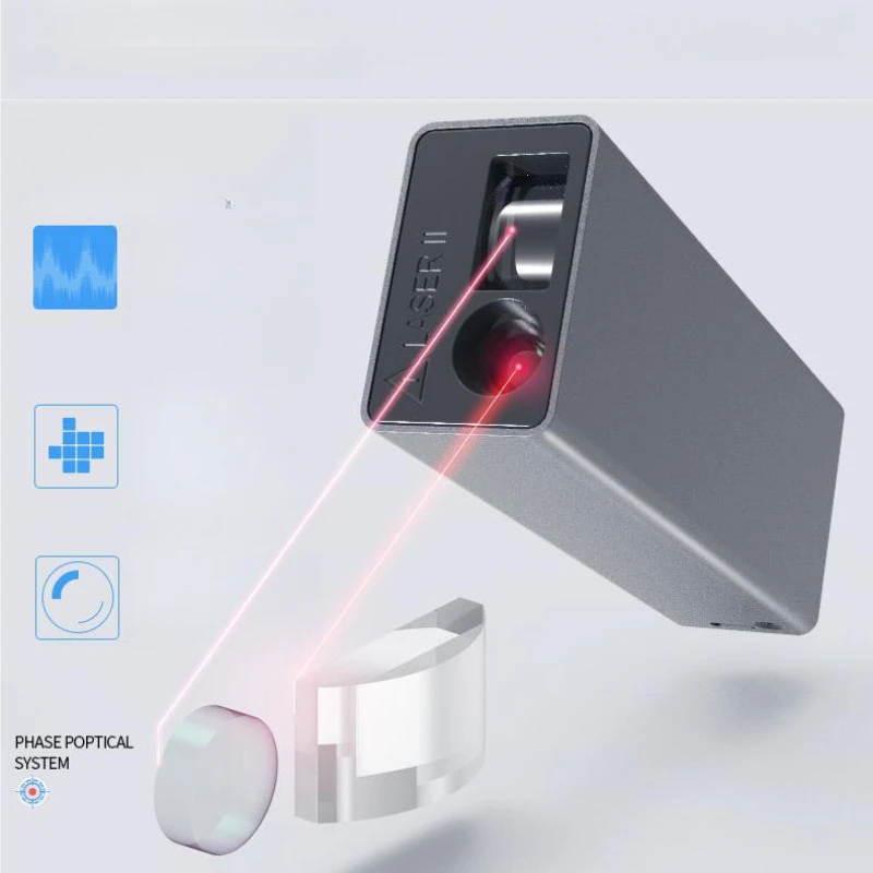 

Laser Rangefinders Optical Instruments LCD Display Mini High-precision Laser Ruler Waterproof Sweat Proof Long Battery Life