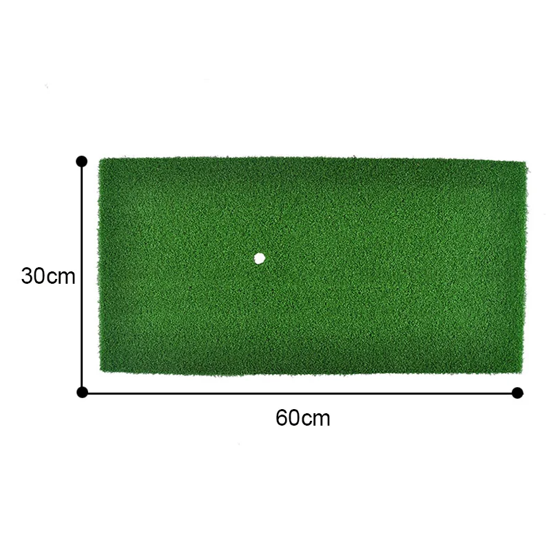 PGM-Indoor Golf Hitting Mat, Durable Rubber Tee Holder, Grass Pad, Exercise Training Aid, Backyard Training Aid, 60x30cm