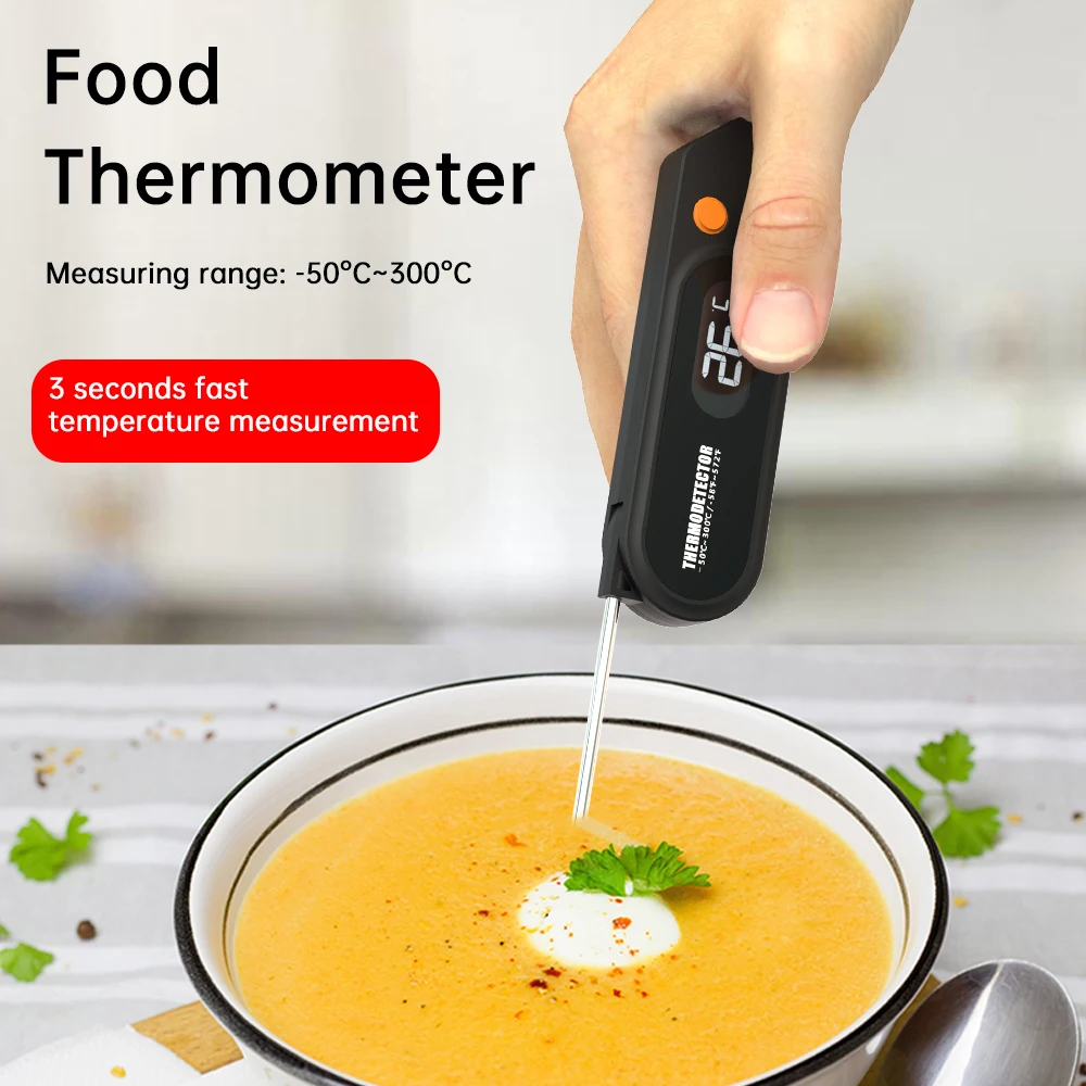 Stainless Steel BBQ Food Meat Electronic Digital Thermometer Instant Reading Kitchen Cooking Digital Meat Thermometer