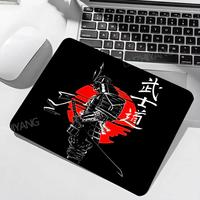 Japanese samurai Mouse Pad 40X45 Large Square Computer Office Game Table Mats Rubber Anti-slip Mousepads Small Decor Desk Pads