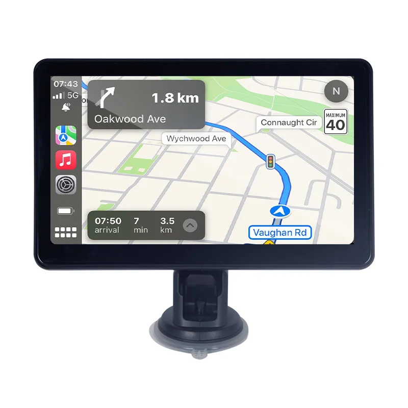 

9-Inch GPS Navigator with CarPlay and Android Auto Reverse Image Playback and BT Connectivity Smart Driving Aid