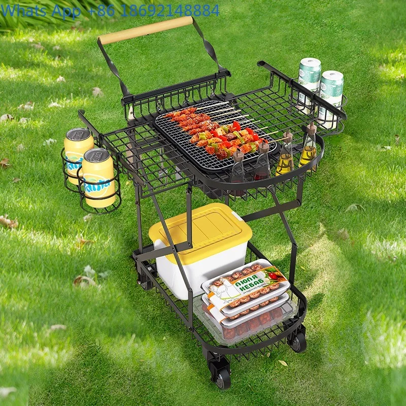 

New Outdoor Foldable BBQ Grill for Picnics and Camping Portable BBQ Grill