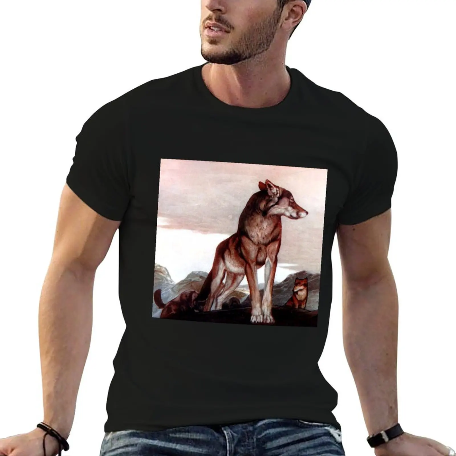 كتاب الغابة-أكيلا لون وولف-إدوارد جوليوس دتمولد ، موريس ديتمولد تي شيرت رجل تي شيرت الصيف تي شيرت شخصية تي شيرت