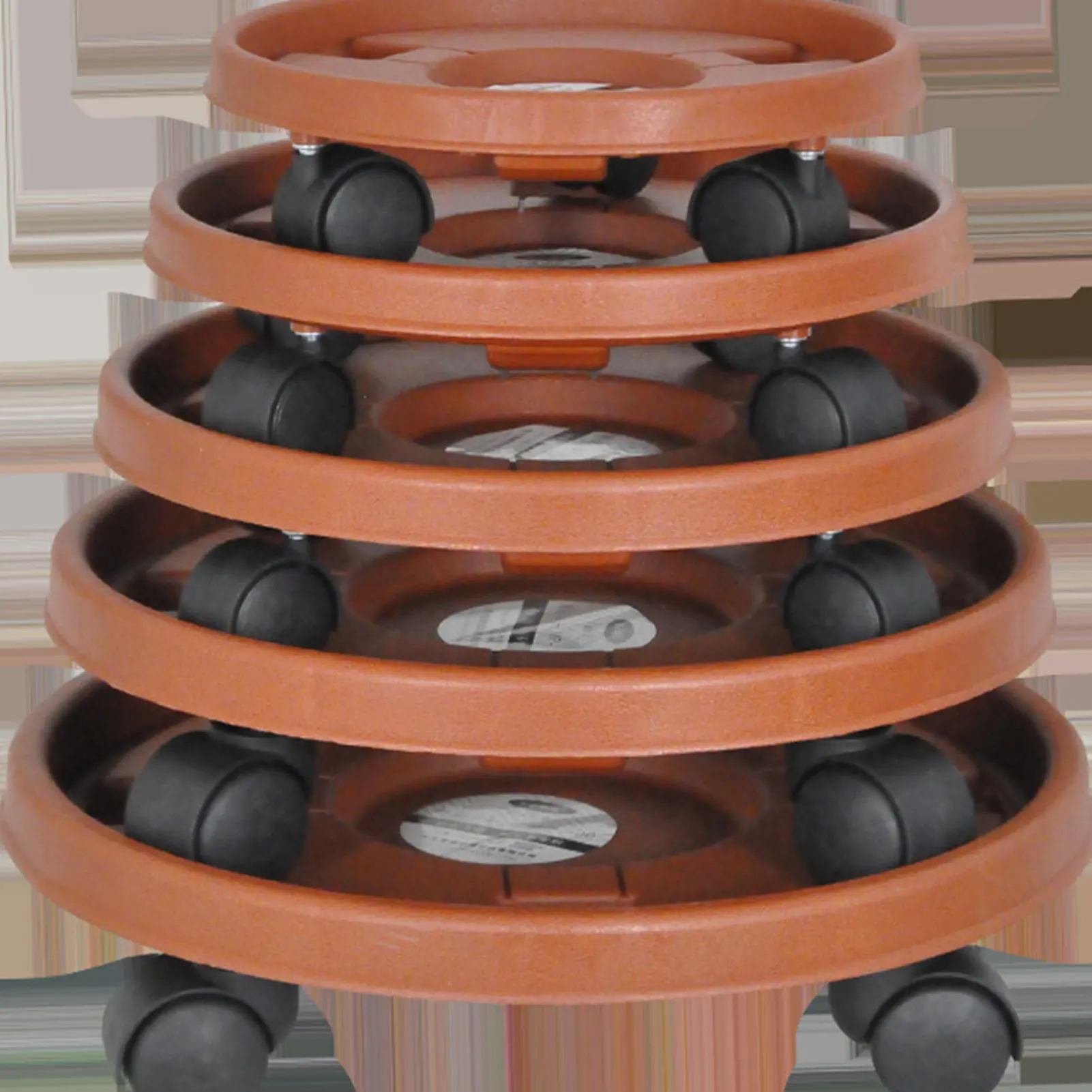 Movable Flowerpot Tray Strong Load Bearing Resin-Plastic Material For Moving Heavy Plants Pots Large Potted Trees