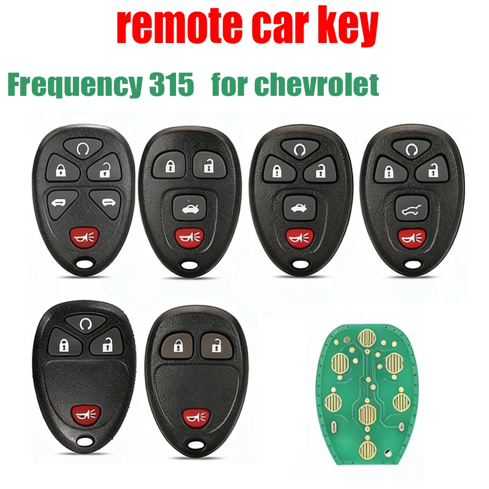

Car Remote Control Key for FOR Chevrolet 3 4 5 6 Button Split FOR Buick Remote Control Car Key Frequency 315