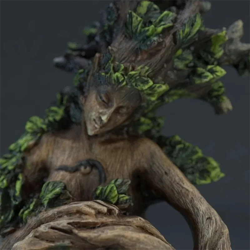 Forest Goddess Bird Statue Nature Tree Elf Goddess Statue Resin Ornament Decorative Patio Resin Crafts Desktop Creative Ornament