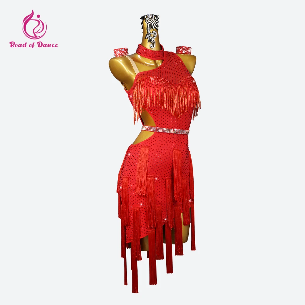 ラテンダンススカートパーティードレス2025アメリカン服ガールズミディレディースセクシースーツ練習エレガントフォーマルステージイブニングダンスウェア