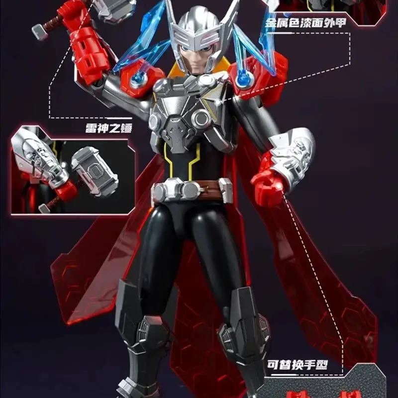 Keeppley 1e van de Marvel Super Armor-bouwstenen: Space Battle - Iron Man, Spider-Man en Thor-bouwbeeldje