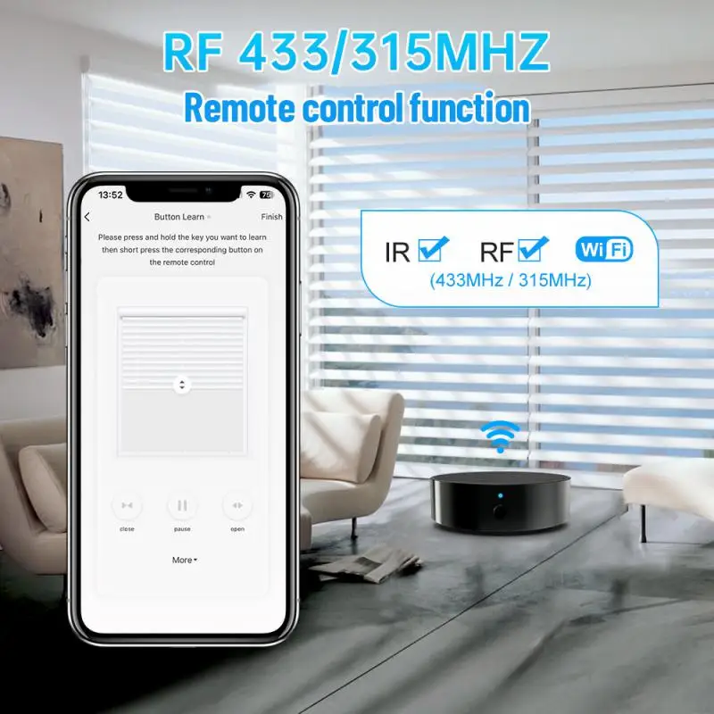 Tuya WiFi IR Remote Control Smart Universal Infrared and RF radio frequency Smart Home Smart Life Work with Alexa Google Home