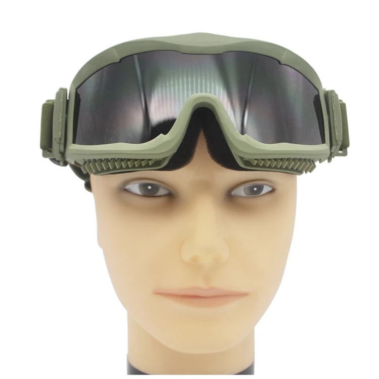 2024 neue Upgrade 3mm Taktische Schutzbrillen Kampf Explosion-proof Gläser Outdoor Jagd Paintball Brillen – Detail 14