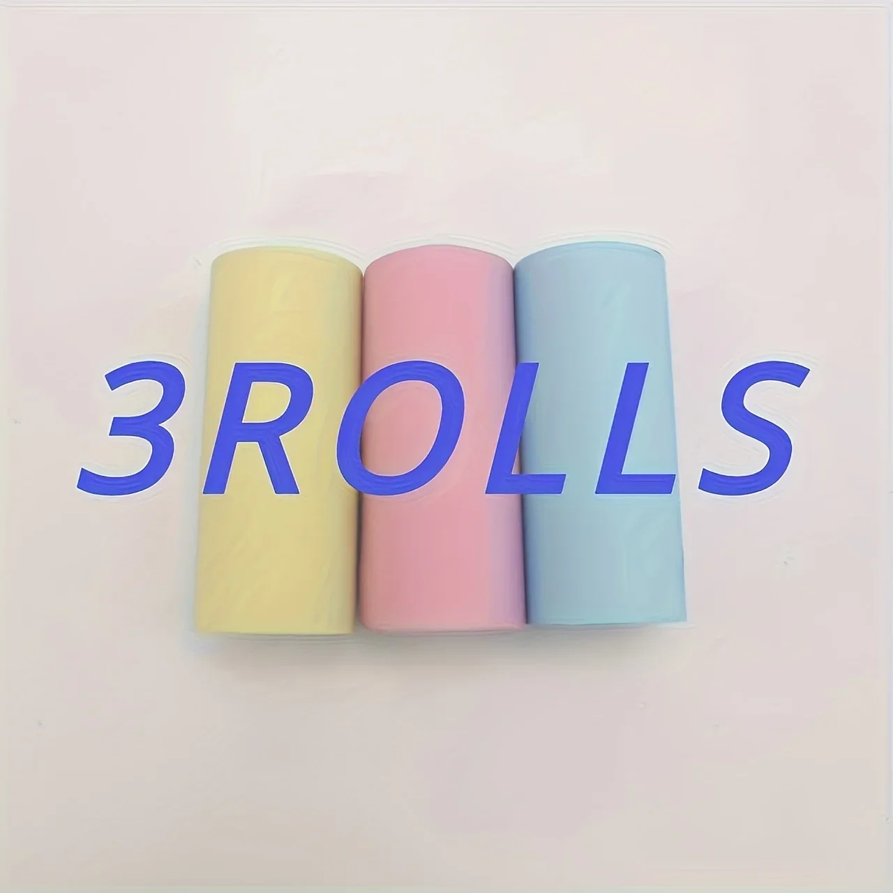 

3 Rolls Mini Thermal Paper Vibrant Thermal Paper - Portable Refills for Pocket Printers, On-The-Go Labeling & Stickers
